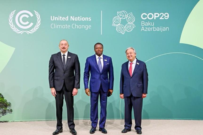 A Bakou en Azerbaïdjan, Faure Gnassingbé va présenter la stratégie de mobilisation de financement du Togo en matière de lutte contre le changement climatique 