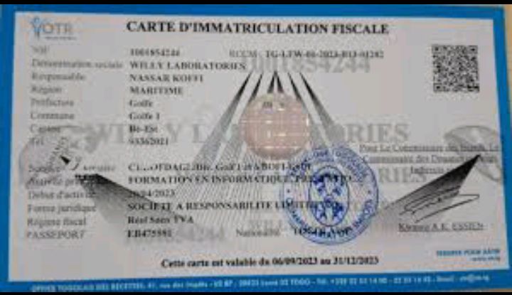 Togo : suspension temporaire de la délivrance des cartes d’immatriculation fiscale