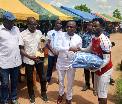 1ère édition du tournoi de football des fils et filles de l'Ogou 3 : Les cadres du Gleà¯ sensibilisent leurs concitoyens sur le développement inclusif de leur milieu
