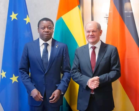 G20-CwA 2023 : Le Chancelier allemand Olaf Scholz soutient la politique de paix et du développement durable du président Faure Gnassingbé