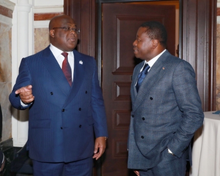 Faure Gnassingbé souhaite un renforcement de coopération après la réélection de Félix Tshisekedi du Congo